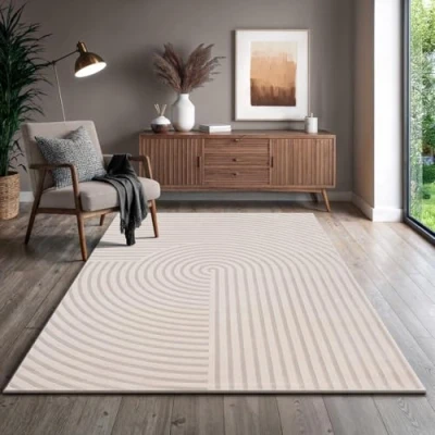 Abbildung von Teppich Knight Luxuriöser Wohnzimmerteppich, 3D Effekt, the carpet, Rechteck, Höhe: 12 mm, Wohnzimmer, Schlafzimmer, Kurzflor, Glanzeffekt, Soft, Hoch Tief