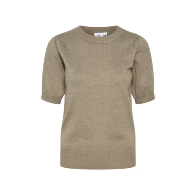 Abbildung von Saint Tropez MILA Tshirt basic, Damen, Größe: XS, Atmos melange