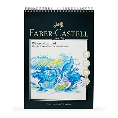 Abbildung von Faber Castell Art &amp; Graphic Spiralbindung Aquarellblock, A4 300 g / qm Block mit 10 Bögen