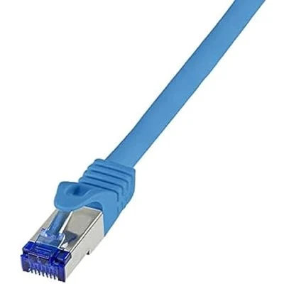Abbildung von LogiLink C6A026S RJ45 CAT 6a S/FTP 0.50 m Blau 1 St.
