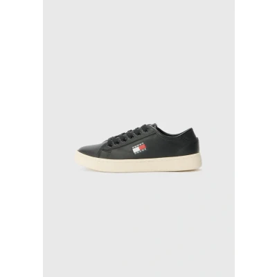 Abbildung von Tommy Jeans Lightweight Court Sneaker low, Damen, Größe: 35, Black Schuhe