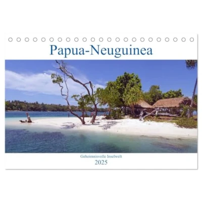 Abbildung von Papua Neuguinea Geheimnisvolle Inselwelt (Tischkalender 2025 DIN A5 quer), CALVENDO Monatskalender