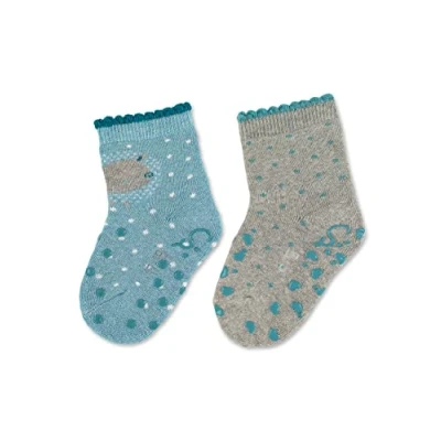 Abbildung von Sterntaler Abskrabbel Schaf 2ERPACK Socken für Kinder, Größe: 17/18, Türkis melange