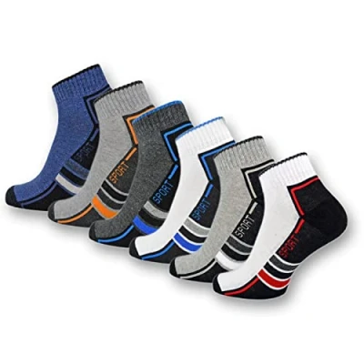 Abbildung von Sneaker Socken Damen Quarter Sportsocken Gepolstert Frotteesohle Atmungsaktiv Baumwolle 16215/20 WP (35 38 6 Paar)