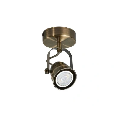 Abbildung von Lindby Wandstrahler Leonor, messing, Metall, 1 flg., 9,5 cm