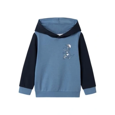 Abbildung von Name it Nmmveblock Kapuzenpullover für Kinder, Größe: 92, Coronet blue