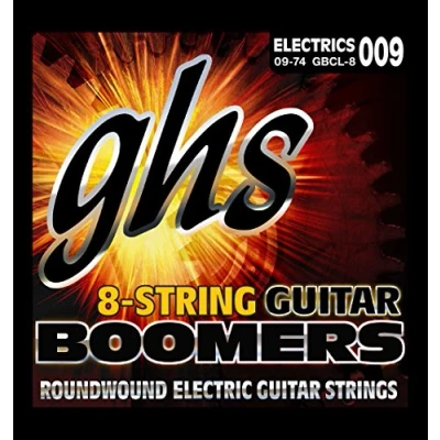 Abbildung von GHS Guitar Boomers GB8CL Electric String Set, 8 String, Custom Light, .009 .074