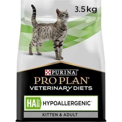 Abbildung von Purina Pro Plan Veterinary Diets HA Hypoallergenic Katze 3,5 kg Diätetisches Alleinfuttermittel für Kitten und ausgewachsene Katzen Zur Minderung von Intoleranzerscheinungen