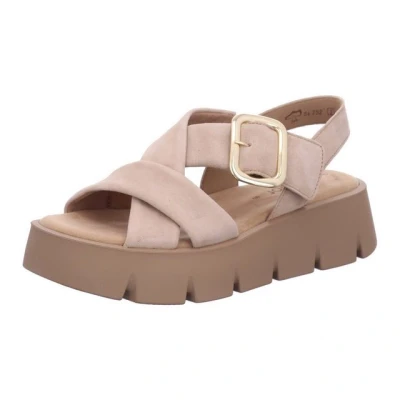 Abbildung von Gabor Plateausandalette, Damen, Größe: 36, Caramel uni Schuhe