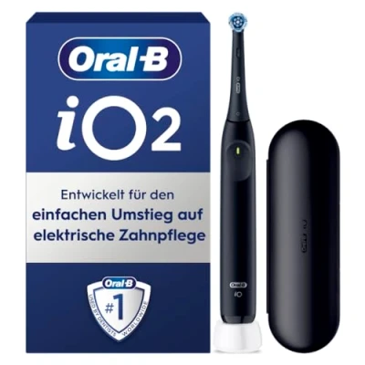 Abbildung von Oral B Elektrische Zahnbürste iO Series 2, Aufsteckbürsten: 1 St., für die ultimative Reinigung, Reise Etui