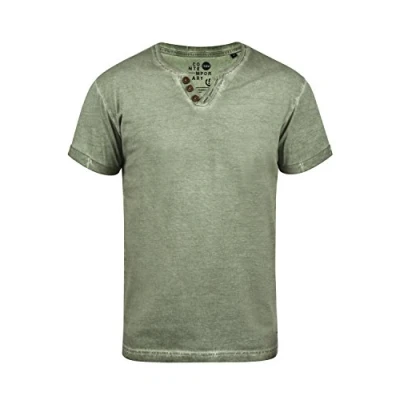 Abbildung von Solid Sdtino Tshirt basic, Herren, Größe: Small, Olive