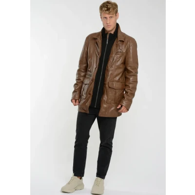 Abbildung von JCC Lederjacke, Herren, Größe: 52, Dark brown