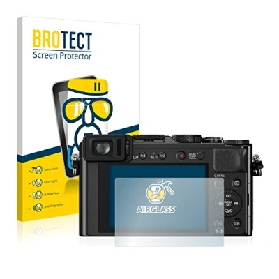 Abbildung von BROTECT Schutzglas für Panasonic Lumix DMC LX100 Schutzfolie Panzer Folie Glas [Extrem Kratzfest 9H, Anti Fingerprint, Ultra Transparent]