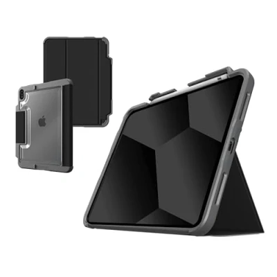 Abbildung von STM Dux Plus Schutzhülle kompatibel mit Apple iPad 10.9&quot; 10. Generation (2022) Schwarz (Militär Standard, Pencil Fach, Standfunktion, Wake/Sleep Unterstützung)