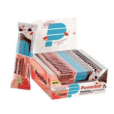 Abbildung von Powerbar Protein Plus Low Sugar Immune Support Strawberry Yoghurt 16x35g Riegel