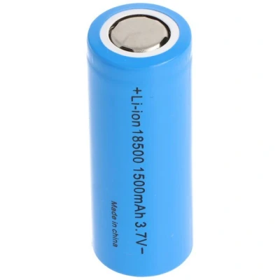 Abbildung von AccuCell 18500 Li Ion Akku mit 3,6 3,7 Volt, A1, 1500mAh, flacher Pluspo