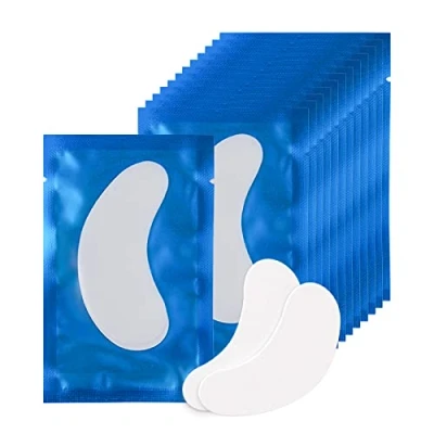 Abbildung von 100 Paare Augenpads Wimpernpads für Wimpernverlängerung Wimpernlifting Wimpern Färben Augen Patches Pad (Blue)