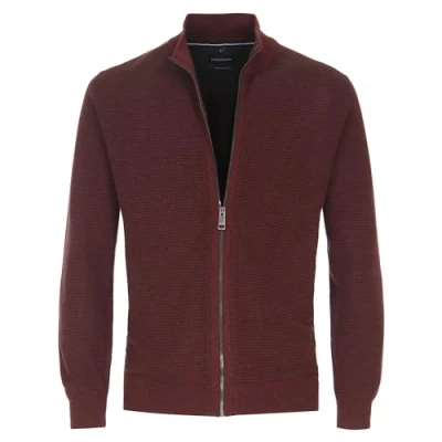 Abbildung von Casamoda UNI Strickjacke, Herren, Größe: 3XL, Dunkelrot