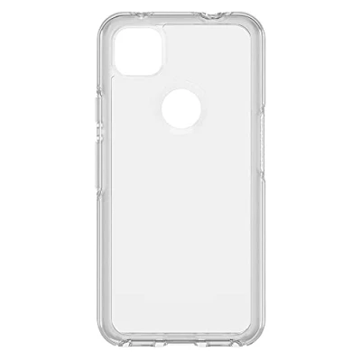 Abbildung von OtterBox Symmetry Clear Hülle für Pixel 4a, stoßfest, sturzsicher, schützende dünne Hülle, 3X getestet nach Militärstandard, Transparent