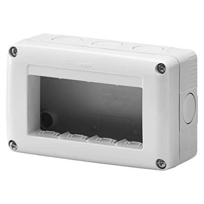 Abbildung von GEWISS Gerätegehäuse Serie 27 für Gewis System IP40 4 Module grau RAL 7035 GW27004DY