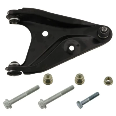 Abbildung von FEBI BILSTEIN 40254 Querlenker mit Anbaumaterial Trag /Führungsgelenk, Lager Vorderachse rechts, unten Stahlblech DACIA: Sandero I