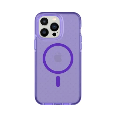 Abbildung von tech21 iPhone 14 Pro Max Evo Check Kompatibel mit MagSafe® Stoßdämpfende &amp; Schlanke Schutzhülle 4,8 m FlexShock Multi Drop Schutz Extra Tasten