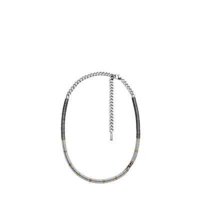 Abbildung von Diesel D LOGO Halskette, Herren, Größe: One Size, Silver
