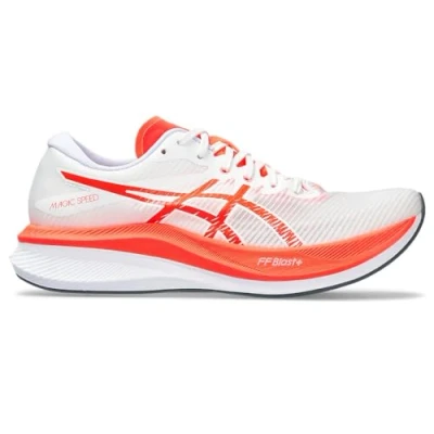 Abbildung von ASICS Damen Magic Speed 3 Sneaker, White/Sunrise RED, 38 EU