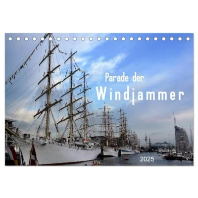 Abbildung von Parade der Windjammer 2025 (Tischkalender DIN A5 quer), CALVENDO Monatskalender