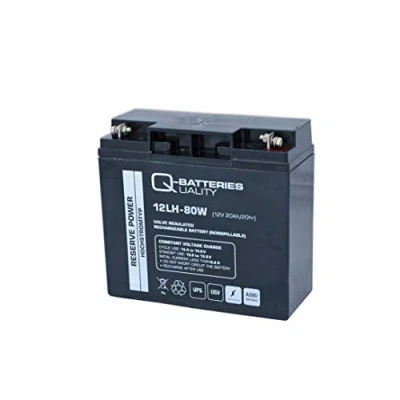 Abbildung von Q Batteries 12LH 80W 12V 20Ah Blei Vlies Akku AGM VRLA Hochstrom USV
