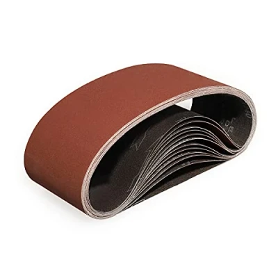 Abbildung von Sruhrak 100 x 610mm schleifband 12 Stück bandschleifer schleifbänder 400 Körnungen zum Schleifen, Feilen, Schärfen und Entrosten