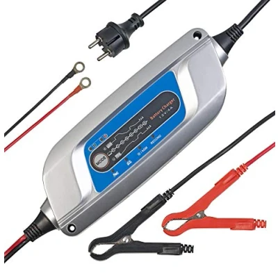 Abbildung von Lescars Ladegerät Auto: Kfz Batterieladegerät mit 8 Batterielade &amp; Pflegestufen, 5 A, 12 Volt (Ladegerät 12V, für Autobatterie, Batterieerhaltung)