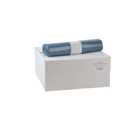 Abbildung von Funny LDPE Regenerat Müllsacke, Typ 70, blau, gerollt, 120 l, 1er Pack (1 x 250 Stück)