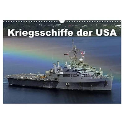 Abbildung von Kriegsschiffe der USA (Wandkalender 2025 DIN A3 quer), CALVENDO Monatskalender