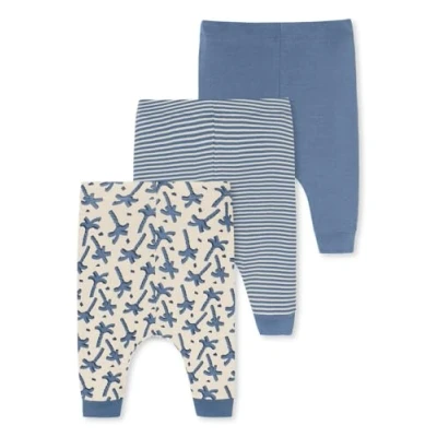 Abbildung von Schiesser 3PACK LOVE Nachtwäsche Hose für Kinder, Größe: 86, Blau creme