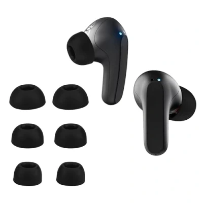 Abbildung von kwmobile 6X Polster kompatibel mit Skullcandy Rail In Ear Wireless 3 Größen Silikon Ohrstöpsel Kopfhörer