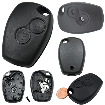 Abbildung von Repair Reparatur Satz Auto Schlüssel Austausch Gehäuse mit 2 Tasten kompatibel für Renault Twingo Clio Kangoo Wind Modus Master Dacia Sandero Duster Logan Lodgy Dokker Opel Movano Vivaro