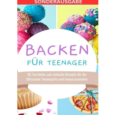 Abbildung von Backen für Teenager: 50 Verrückte und einfache Rezepte die Ultimative Teenieparty Genussmomente SONDERAUSGABE MIT BACKTAGEBUCH
