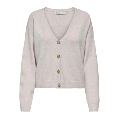 Abbildung von ONLY Onlrica LIFE V NECK Strickjacke, Damen, Größe: XL, Humus