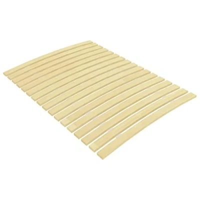 Abbildung von vidaXL Pappelholz Massivholz Lattenrost mit 17 Latten Zusammenklappbar Rolllattenrost Rollrost Bettrost Holzlatten Rost 90x200cm