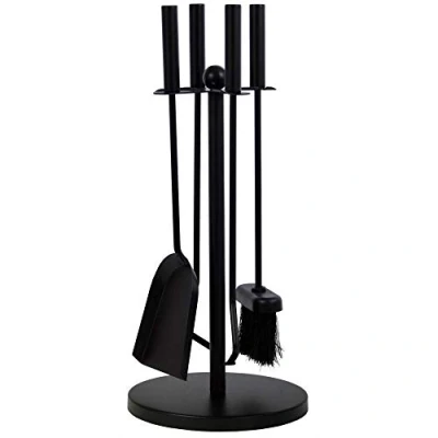 Abbildung von Fire Vida Warwick Kaminbesteck Set, traditionell, Metall, schwarz, 5 teilig