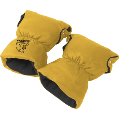 Abbildung von Heitmann Felle Kinderwagen Handwärmer &quot;Eisbärchen Copy&quot;, Handschuhe für den Kinderwagen, Handmuff mit praktischen Druckknöpfen