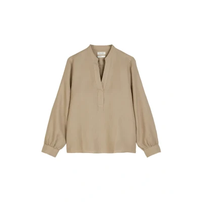 Abbildung von Marc O&#039;Polo Regular AUS Reinem Bluse, Damen, Größe: 32, Summer sand
