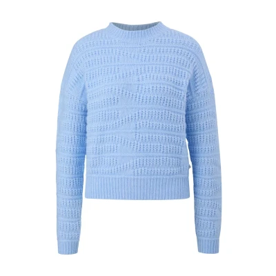 Abbildung von s.Oliver Q/S by Damen Pullover mit Strickmuster Blue, M