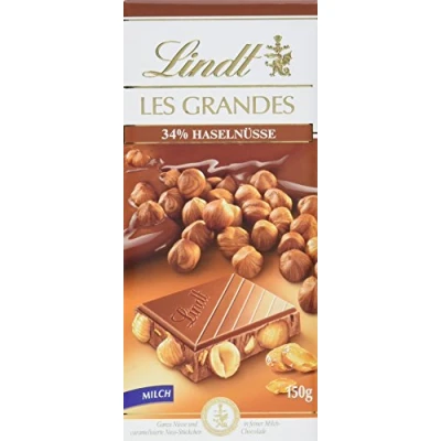 Abbildung von Lindt &amp; Sprüngli Les Grandes Haselnuss Milch, 150 g, 13er Pack (13 x g)