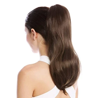 Abbildung von WIG ME UP TZB 26A V 8 Haarteil Zopf Pferdeschwanz lang glatt geschwungen Braun 45 cm