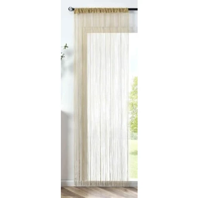 Abbildung von Gardinenbox Fadengardine »Shanghai« HxB 230x100 cm Sand Lurex mit Tunneldurchzug Schimmernd Vielseitig Modern Praktisch 20305N