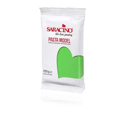 Abbildung von Saracino Fondant Model Zum Modellieren Hellgrün 250 g Glutenfrei Made In Italy