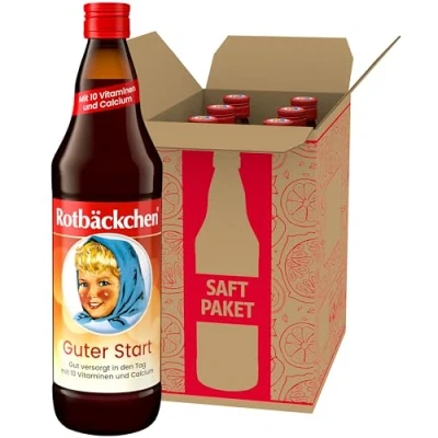 Abbildung von ROTBÄCKCHEN Guter Start 6er Pack (6 x 700 ml) Mehrfruchtsaft mit 10 Vitaminen und Calcium