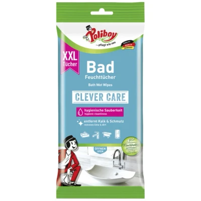 Abbildung von POLIBOY CLEVER CARE XXL Bad Feuchttücher, 5304810, 4016100534815, 1 Packung = 24 Maxitücher